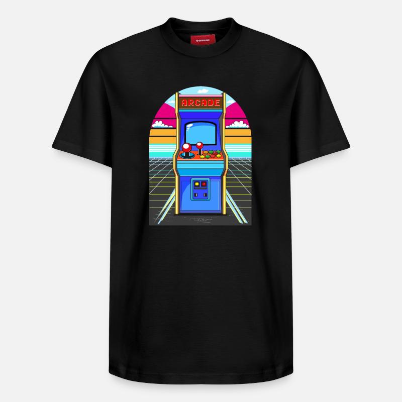 Arcade - Relaxed Unisex Supima Cotton T-Shirt – von SPREAD - Schwarz