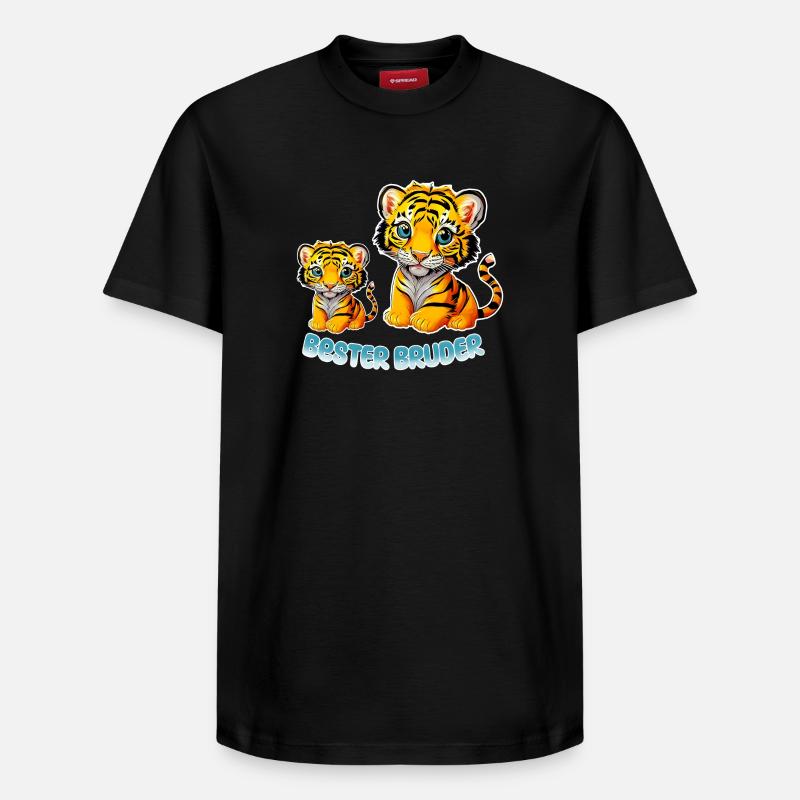 Bester Bruder - Relaxed Unisex Supima Cotton T-Shirt – von SPREAD - Schwarz