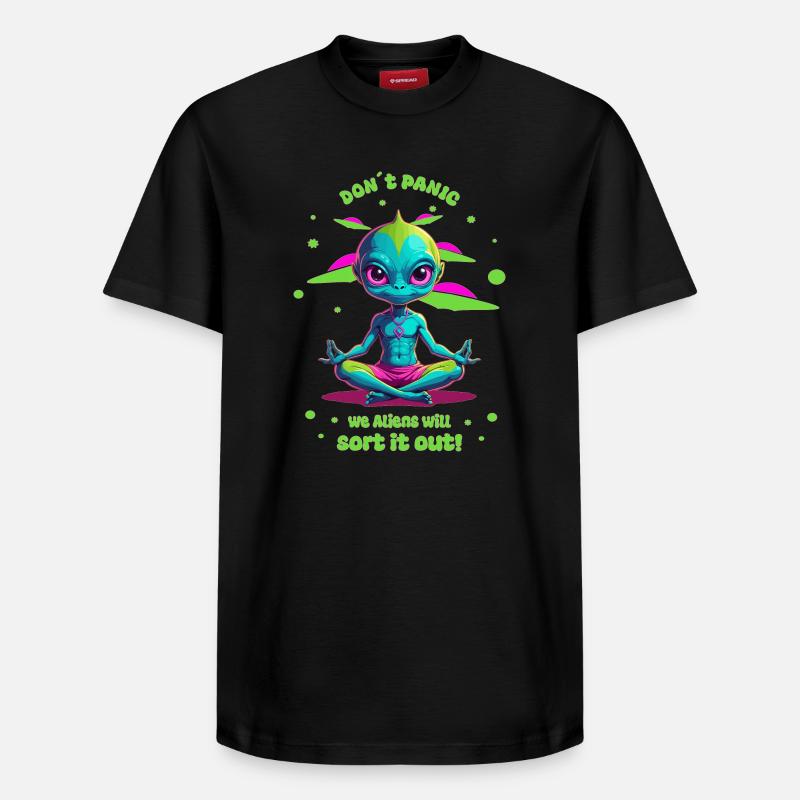 Alien régule cela ! - T-shirt unisexe décontracté en coton Supima – de SPREAD - noir