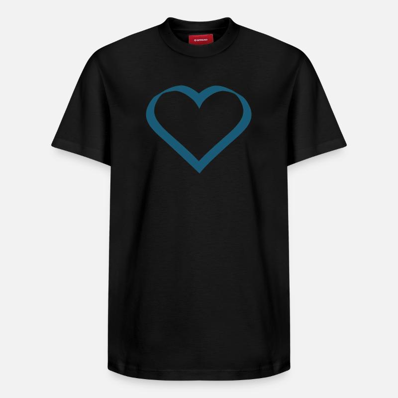 Saint-Valentin, Saint-Valentin, Saint-Valentin - T-shirt unisexe décontracté en coton Supima – de SPREAD - noir