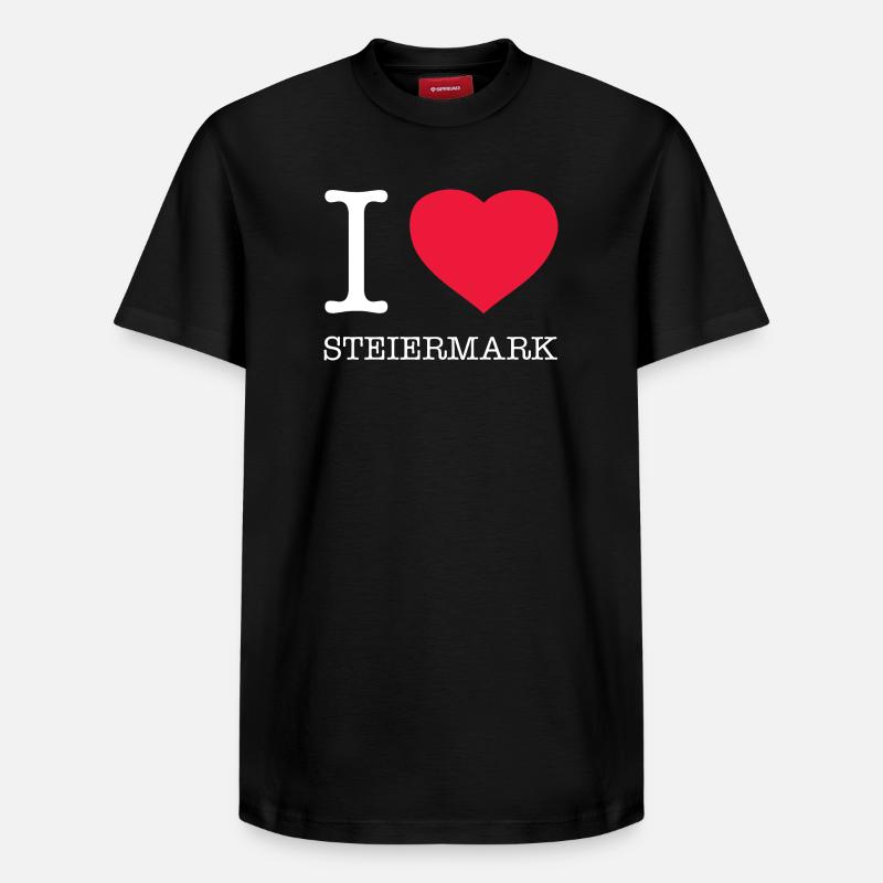 J’AIME LA STYRIE - T-shirt unisexe décontracté en coton Supima – de SPREAD - noir