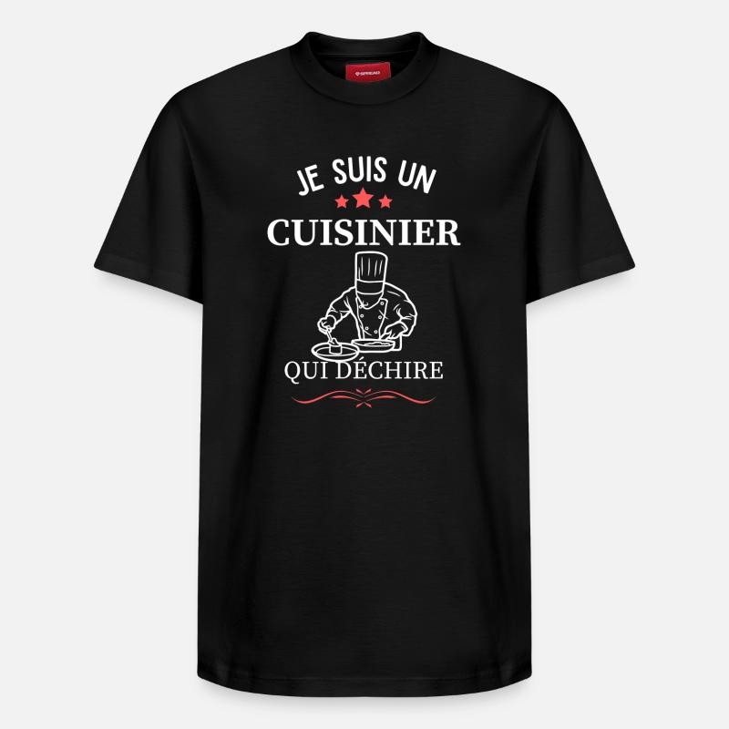 Cuisinier Qui Déchire - T-shirt unisexe décontracté en coton Supima – de SPREAD - noir