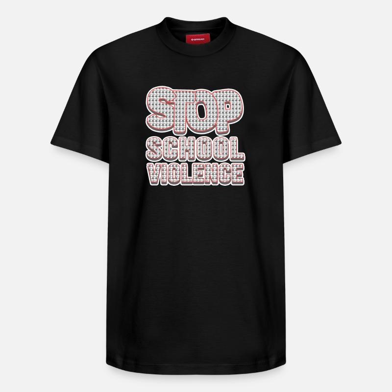 Expression de Résistance Scolaire - T-shirt unisexe décontracté en coton Supima – de SPREAD - noir