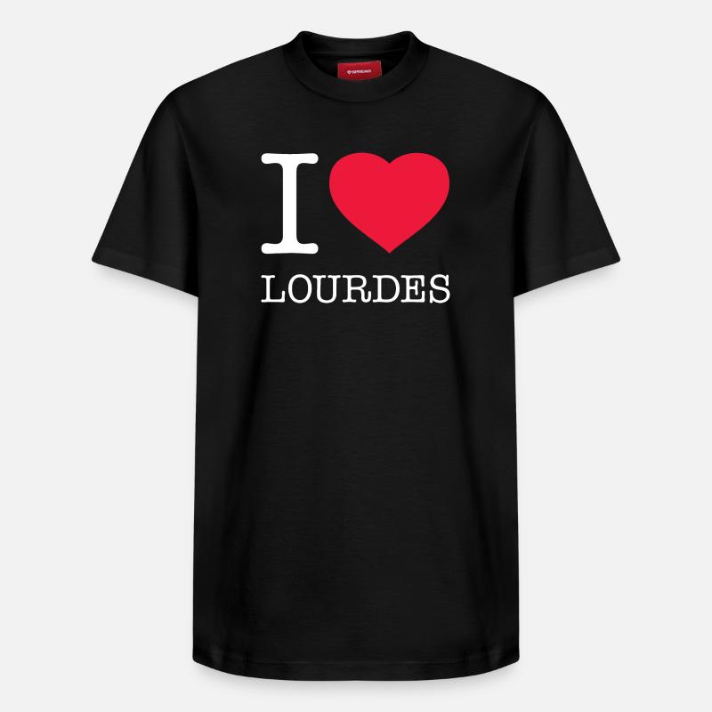 J’AIME LOURDES - T-shirt unisexe décontracté en coton Supima – de SPREAD - noir