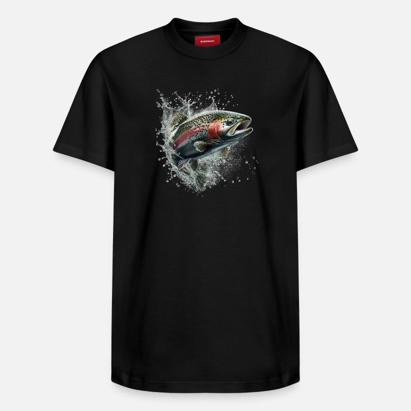 Forelle - Relaxed Unisex Supima Cotton T-Shirt – von SPREAD - Schwarz
