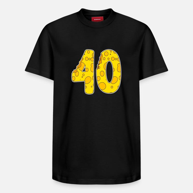 40 ans de fromage Lustig - T-shirt unisexe décontracté en coton Supima – de SPREAD - noir