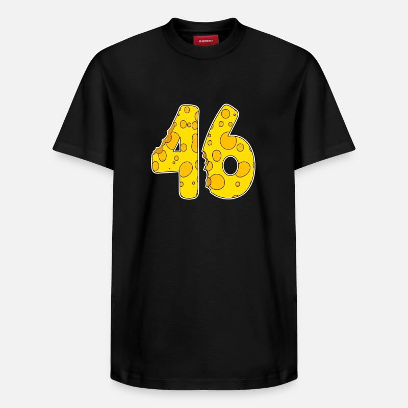 46 ans de Lustig Käse - T-shirt unisexe décontracté en coton Supima – de SPREAD - noir