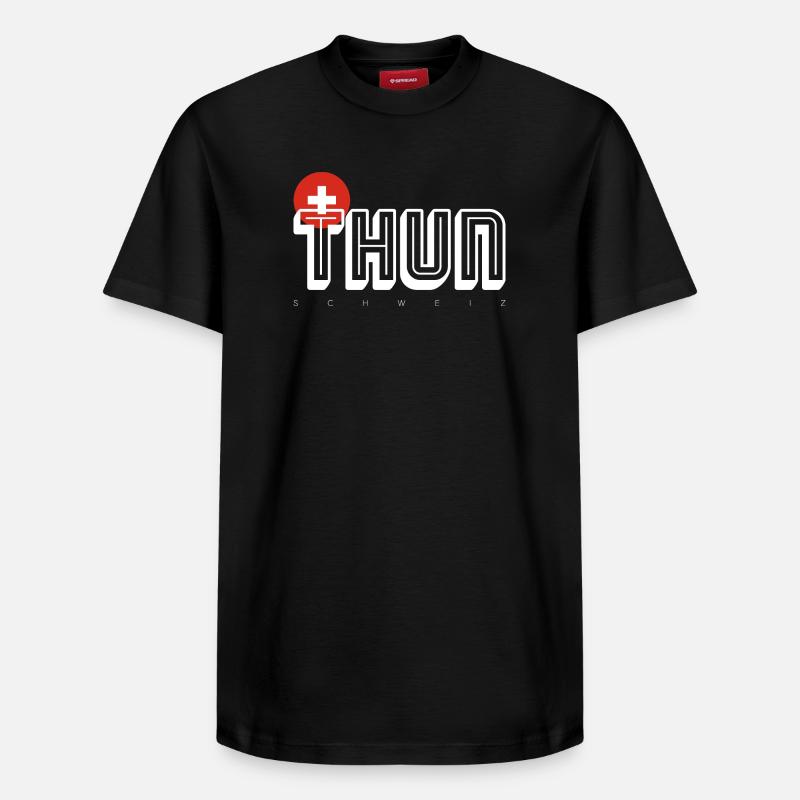 Thun - Relaxed Unisex Supima Cotton T-Shirt – von SPREAD - Schwarz