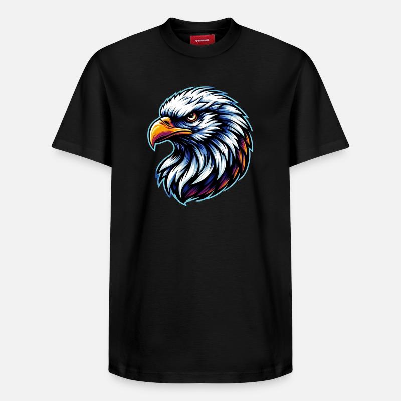 Pygargue à tête blanche - T-shirt unisexe décontracté en coton Supima – de SPREAD - noir