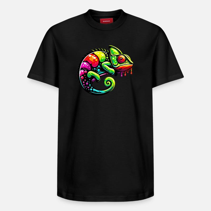 Chamäleon - Relaxed Unisex Supima Cotton T-Shirt – von SPREAD - Schwarz