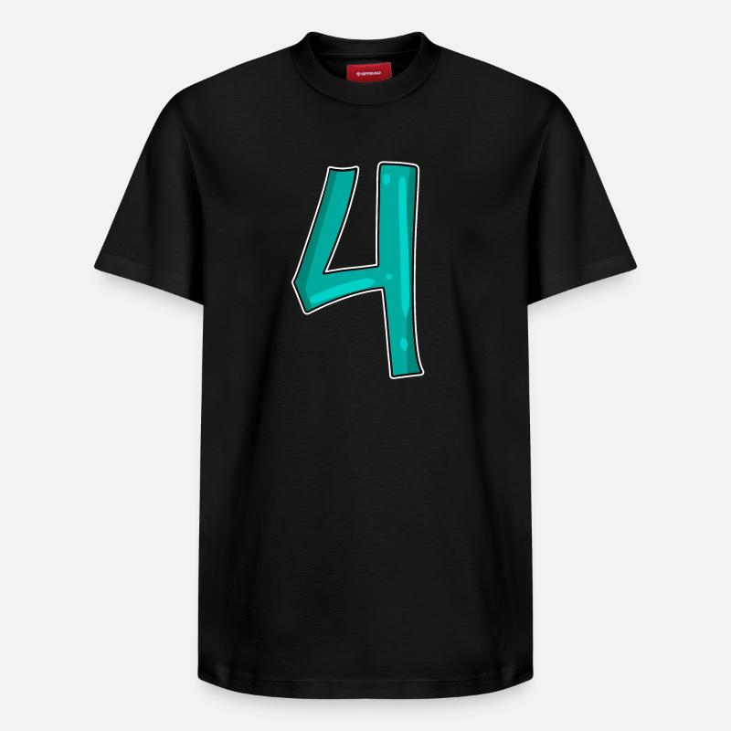 4 - T-shirt unisexe décontracté en coton Supima – de SPREAD - noir