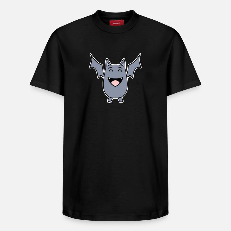 Chauve-souris rieuse - T-shirt unisexe décontracté en coton Supima – de SPREAD - noir