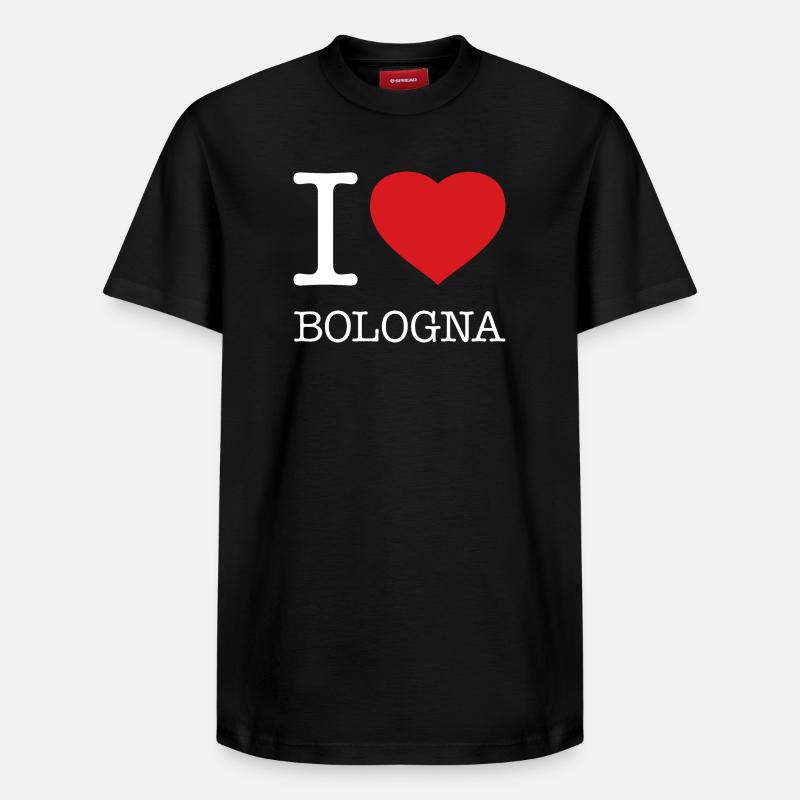 J’AIME BOLOGNE - T-shirt unisexe décontracté en coton Supima – de SPREAD - noir