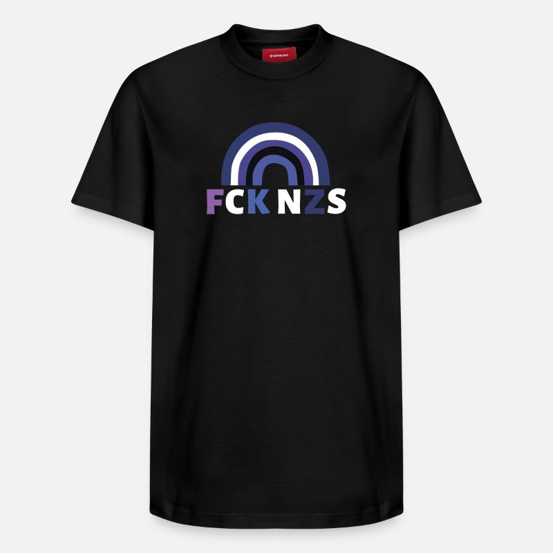 FCK NZS - Relaxed Unisex Supima Cotton T-Shirt – von SPREAD - Schwarz