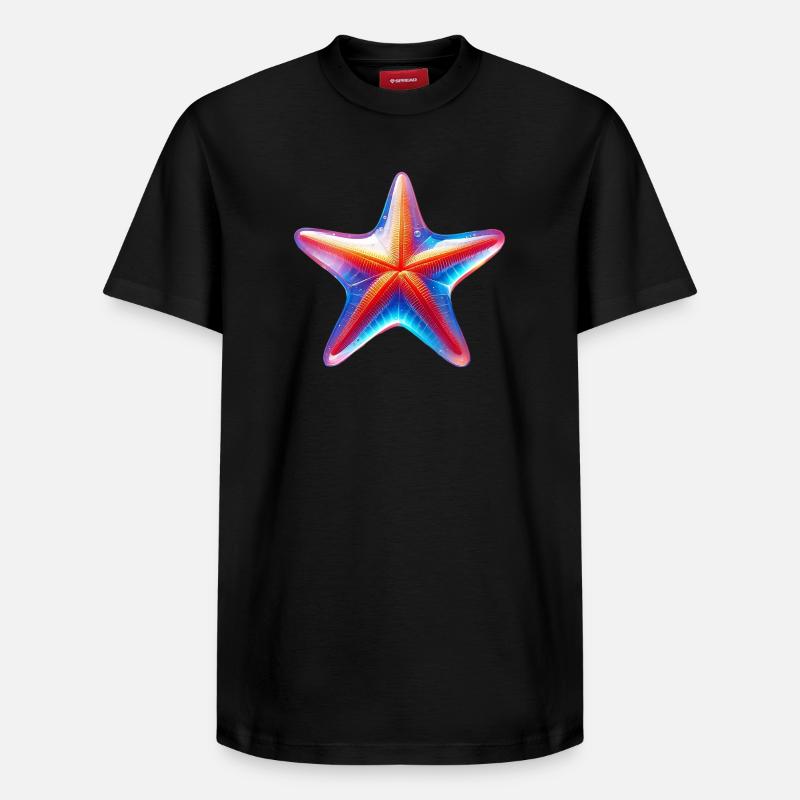 Étoile de mer - T-shirt unisexe décontracté en coton Supima – de SPREAD - noir