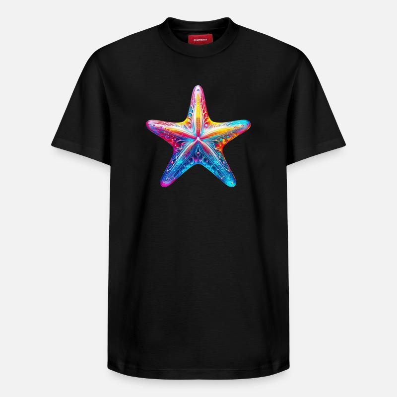 Étoile de mer - T-shirt unisexe décontracté en coton Supima – de SPREAD - noir