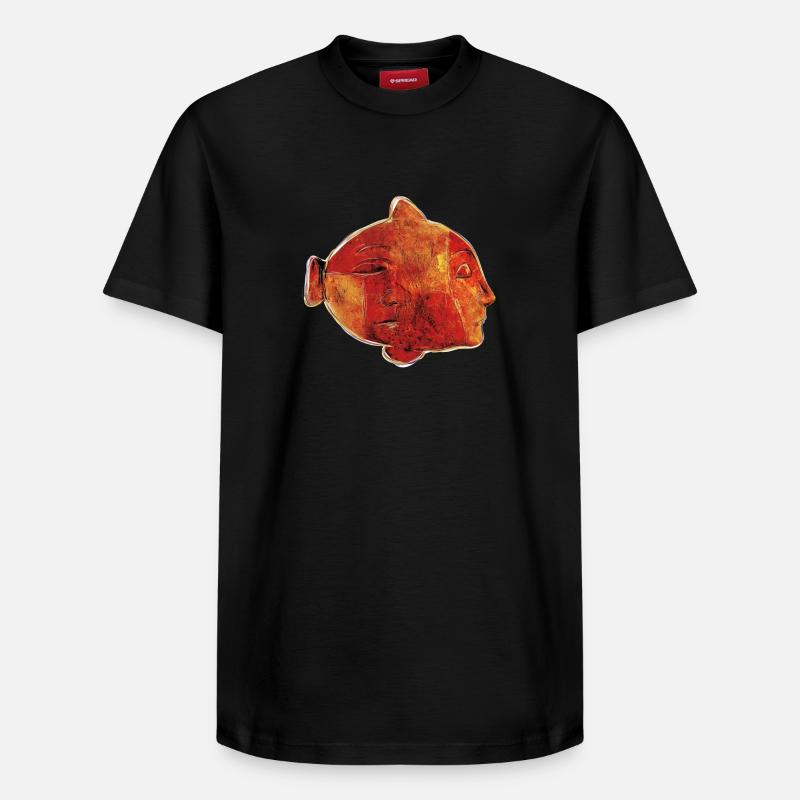 POISSON - T-shirt unisexe décontracté en coton Supima – de SPREAD - noir