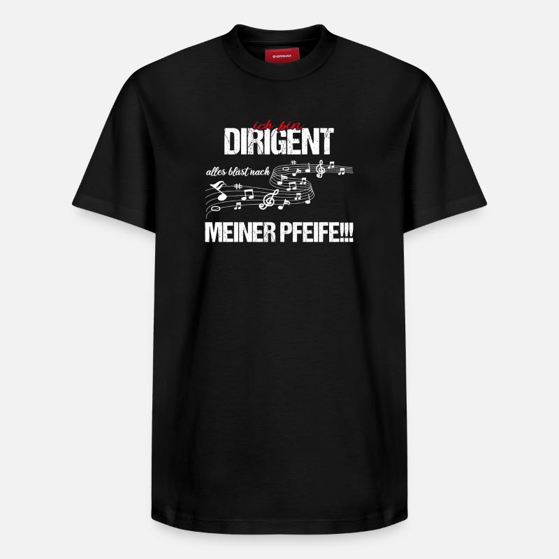 Ich bin Dirigent - Relaxed Unisex Supima Cotton T-Shirt – von SPREAD - Schwarz