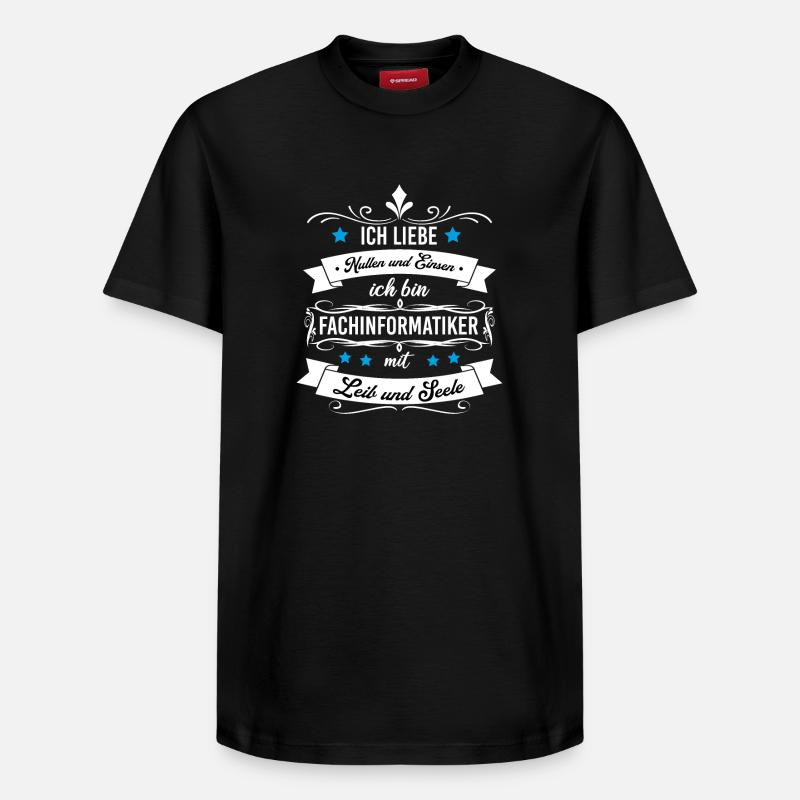 Fachinformatiker - Relaxed Unisex Supima Cotton T-Shirt – von SPREAD - Schwarz