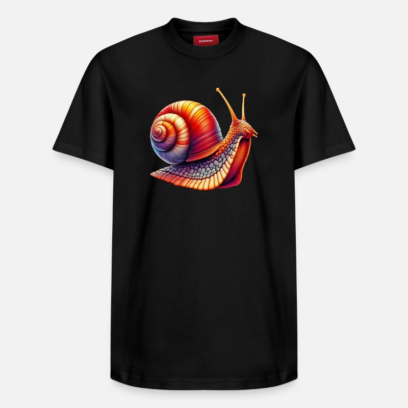 Escargot - T-shirt unisexe décontracté en coton Supima – de SPREAD - noir