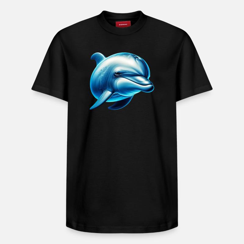 Dauphin - T-shirt unisexe décontracté en coton Supima – de SPREAD - noir