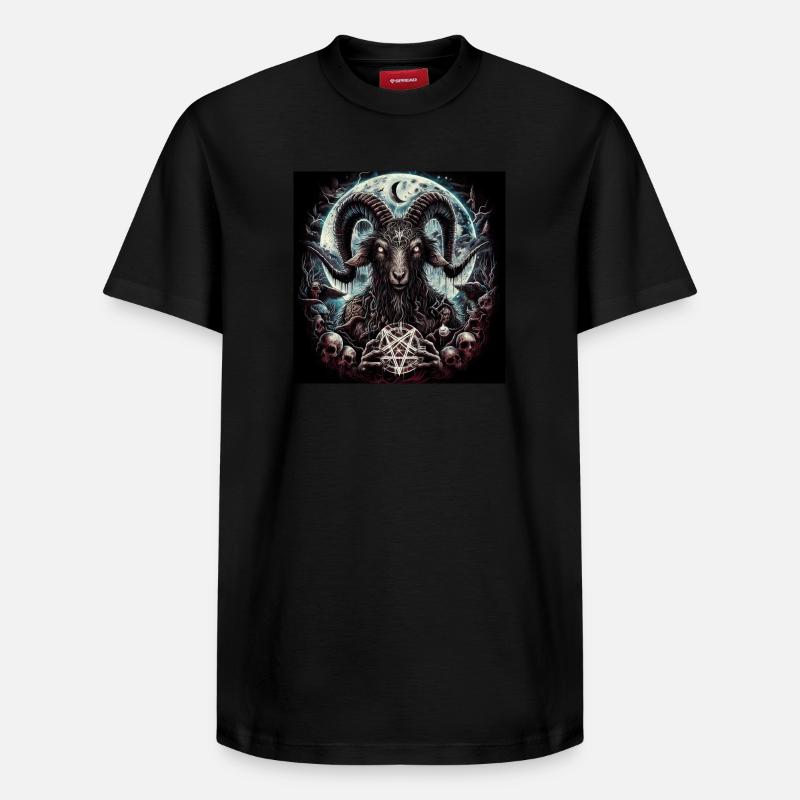 Bouc - T-shirt unisexe décontracté en coton Supima – de SPREAD - noir