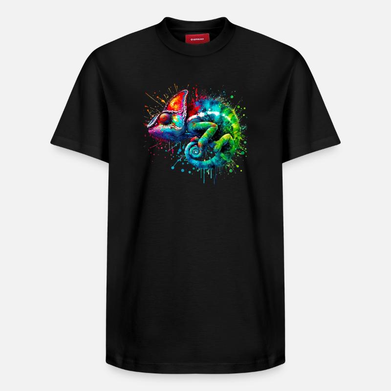 Caméléon - T-shirt unisexe décontracté en coton Supima – de SPREAD - noir