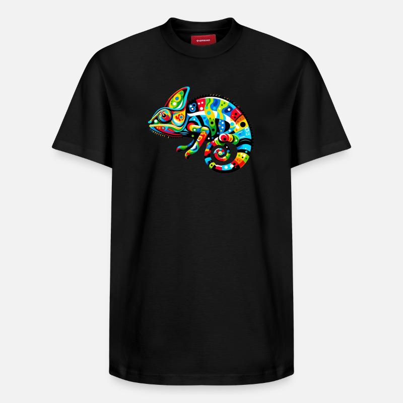Caméléon - T-shirt unisexe décontracté en coton Supima – de SPREAD - noir