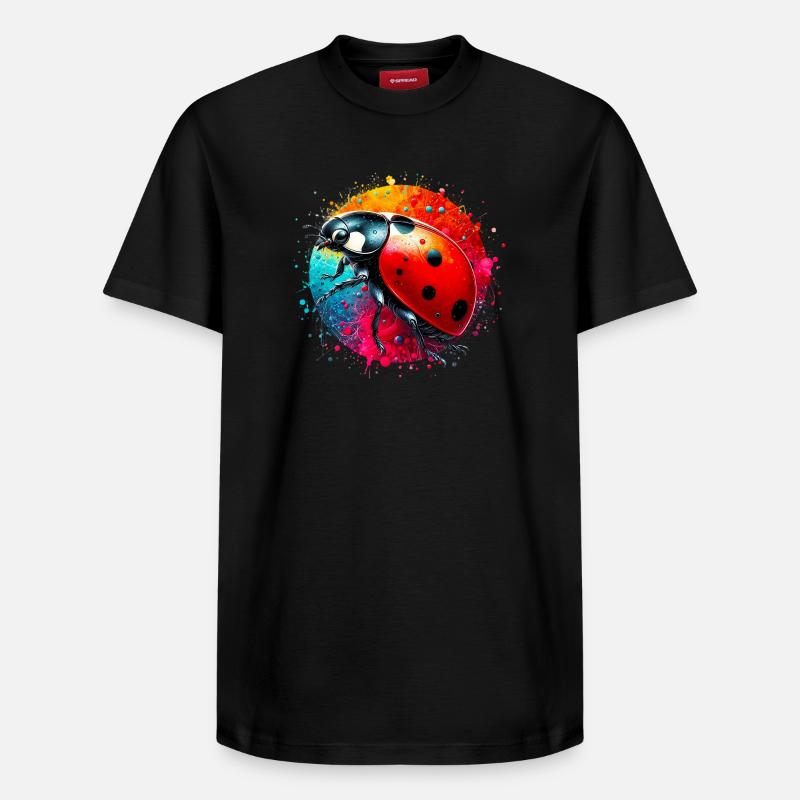 Coccinelle - T-shirt unisexe décontracté en coton Supima – de SPREAD - noir