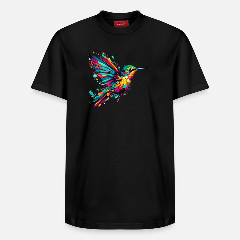 Colibri - T-shirt unisexe décontracté en coton Supima – de SPREAD - noir