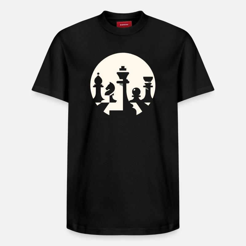 Résumé d’échecs - T-shirt unisexe décontracté en coton Supima – de SPREAD - noir