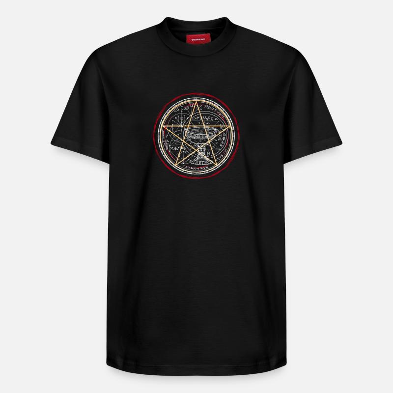 Cercle d’Alchimie du Sigil Céleste - T-shirt unisexe décontracté en coton Supima – de SPREAD - noir
