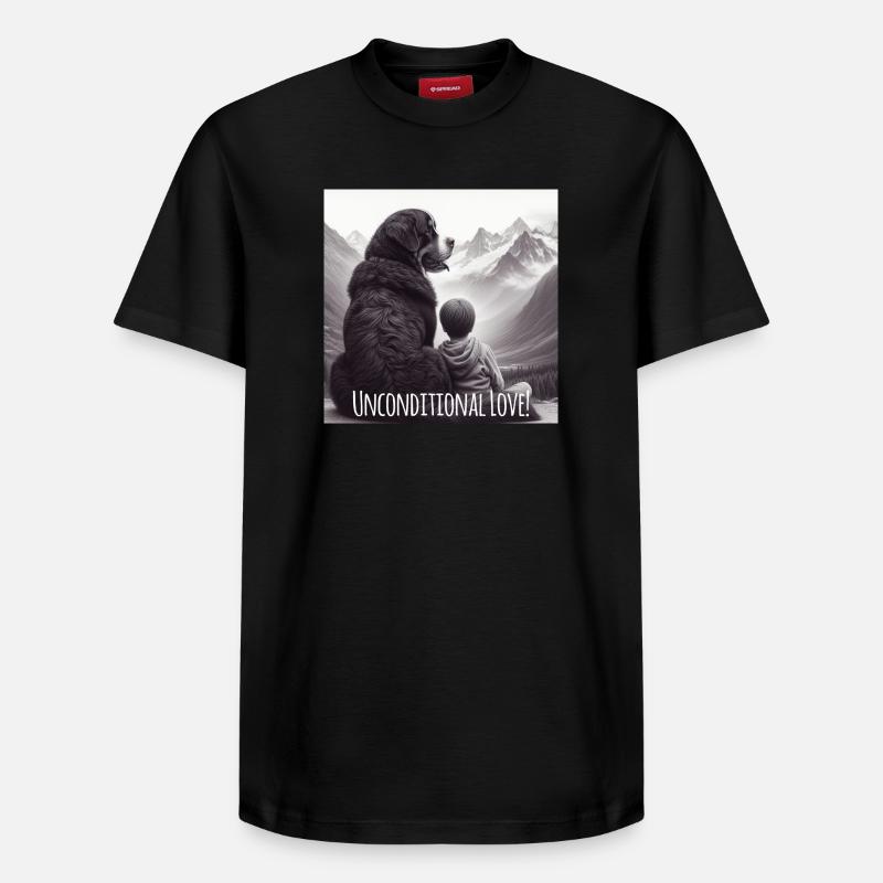 Bouvier bernois - T-shirt unisexe décontracté en coton Supima – de SPREAD - noir