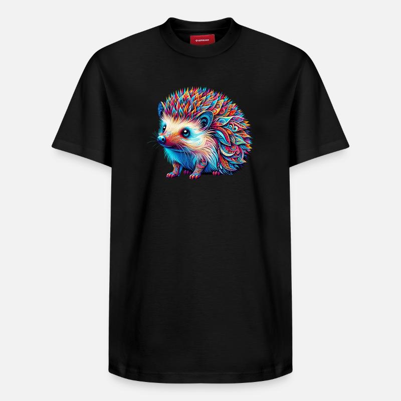 Hérisson - T-shirt unisexe décontracté en coton Supima – de SPREAD - noir