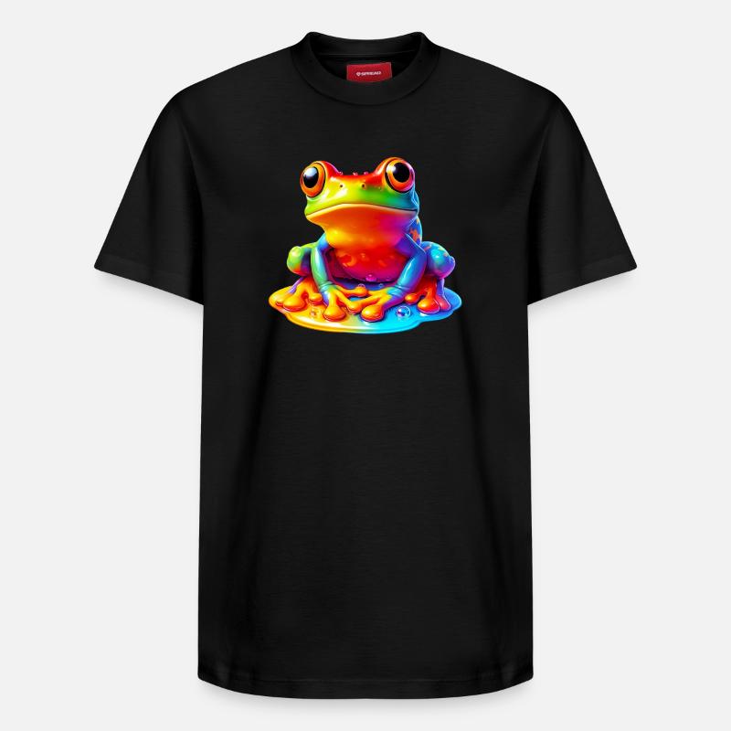Frog - Relaxed Unisex Supima Cotton T-Shirt – by SPREAD - black