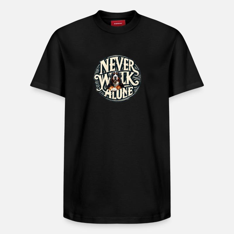 Bouvier bernois - T-shirt unisexe décontracté en coton Supima – de SPREAD - noir