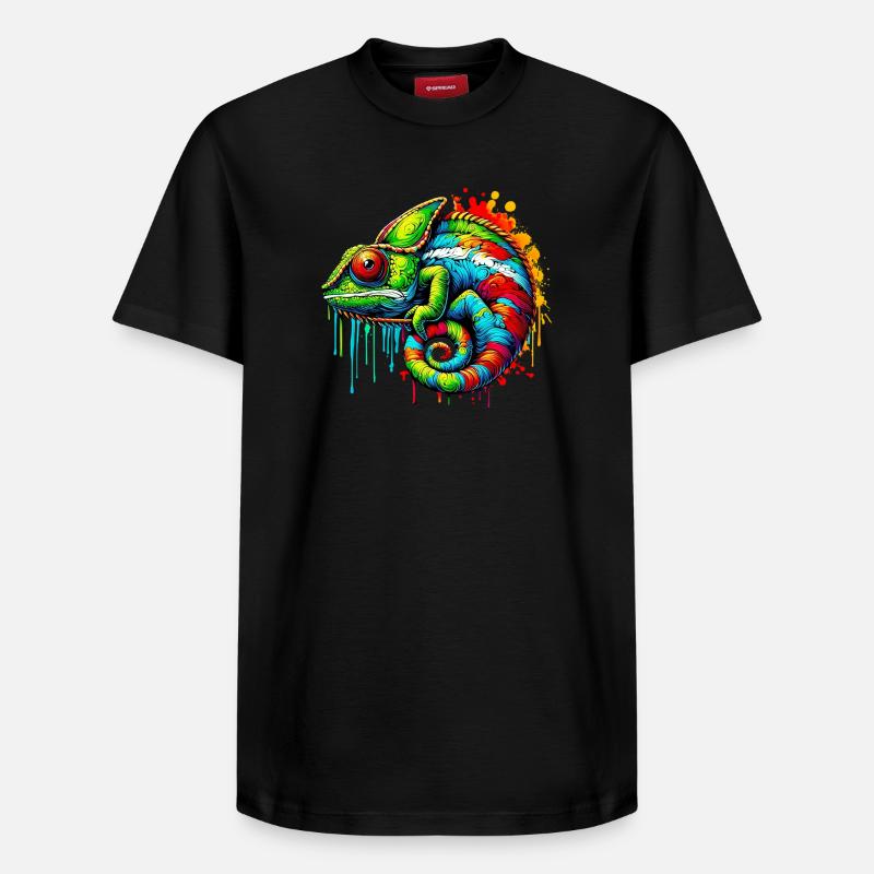 Caméléon - T-shirt unisexe décontracté en coton Supima – de SPREAD - noir