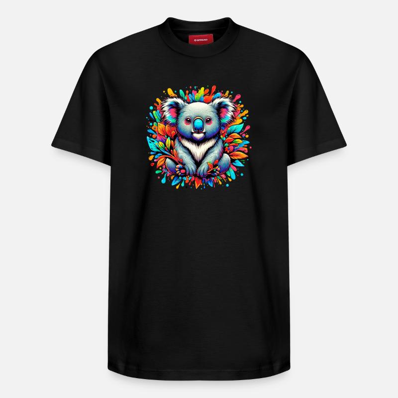 Koala - T-shirt unisexe décontracté en coton Supima – de SPREAD - noir
