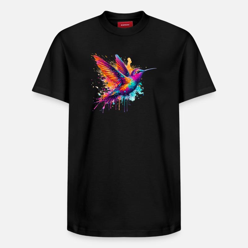 Colibri - T-shirt unisexe décontracté en coton Supima – de SPREAD - noir