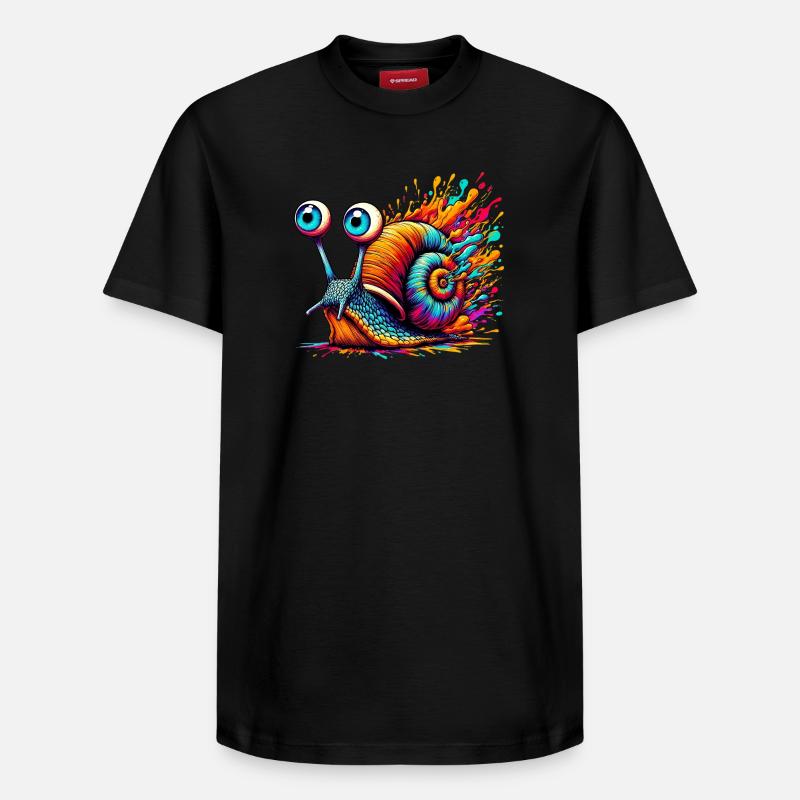 Escargot - T-shirt unisexe décontracté en coton Supima – de SPREAD - noir
