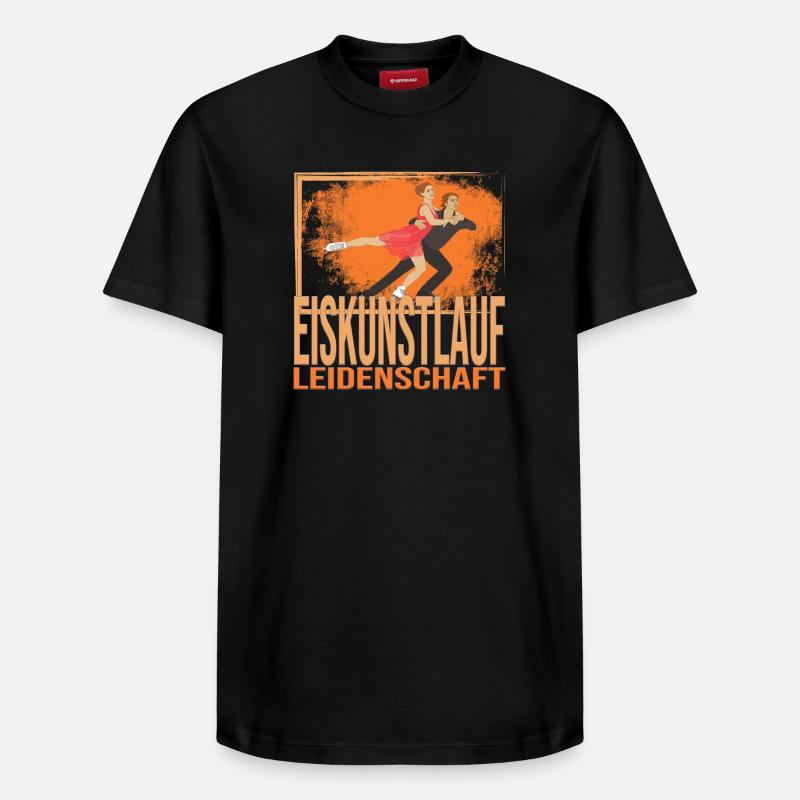 Eiskunstlauf Leidenschaft - Relaxed Unisex Supima Cotton T-Shirt – von SPREAD - Schwarz