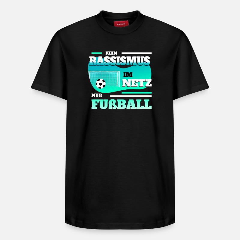 Pas de racisme sur Internet - T-shirt unisexe décontracté en coton Supima – de SPREAD - noir