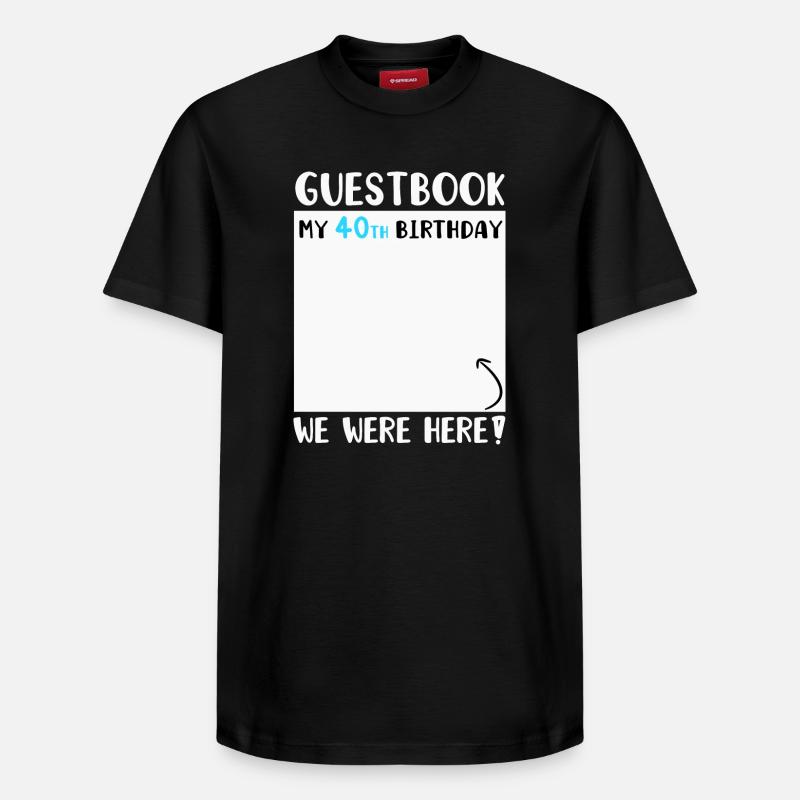 40e anniversaire - T-shirt unisexe décontracté en coton Supima – de SPREAD - noir