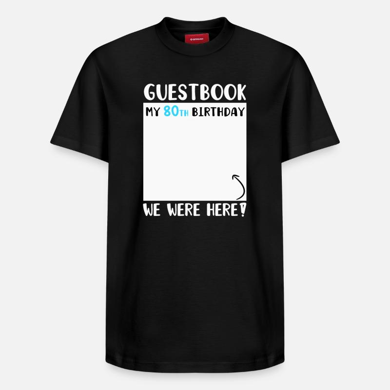 80e anniversaire - T-shirt unisexe décontracté en coton Supima – de SPREAD - noir