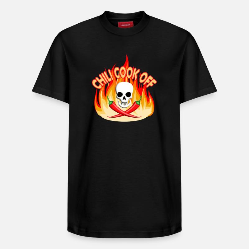 Chili Cook Off - T-shirt unisexe décontracté en coton Supima – de SPREAD - noir