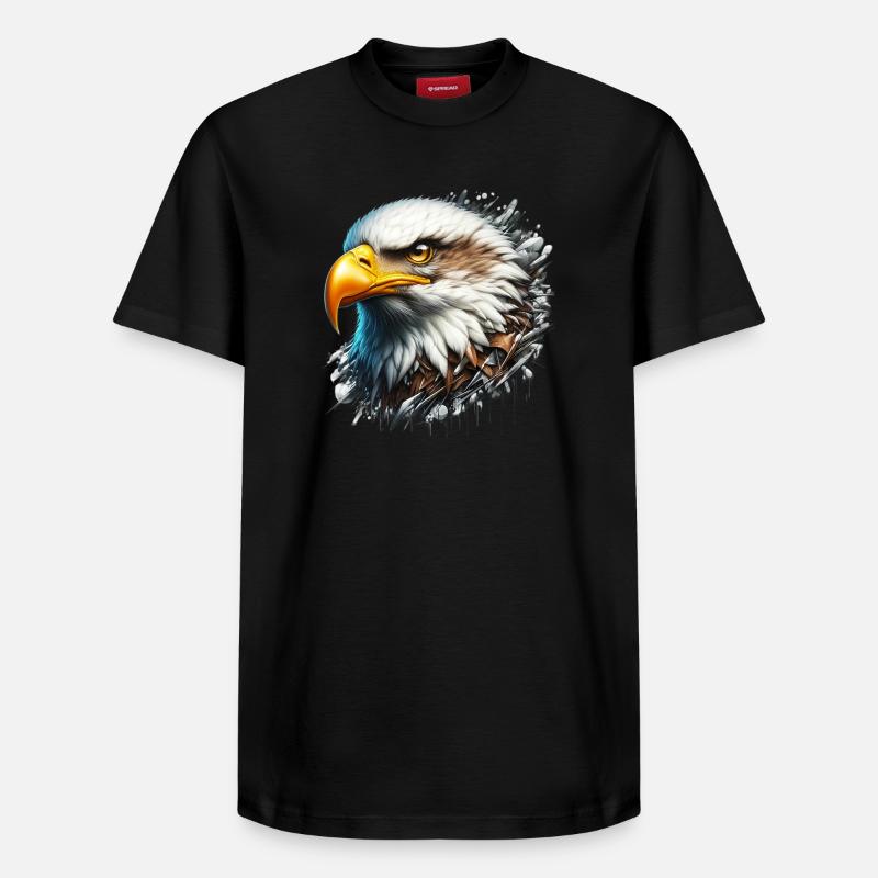 Aigle - T-shirt unisexe décontracté en coton Supima – de SPREAD - noir