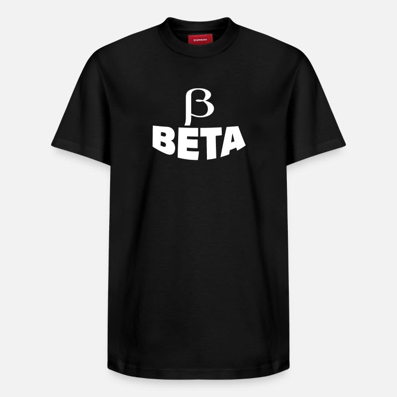 BETA - Relaxed Unisex Supima Cotton T-Shirt – von SPREAD - Schwarz