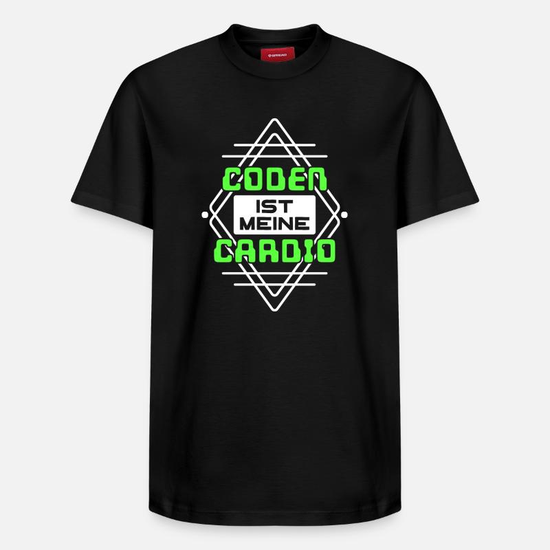 Coden Statement Developer Computerfreak Scripting - Relaxed Unisex Supima Cotton T-Shirt – by SPREAD - black
