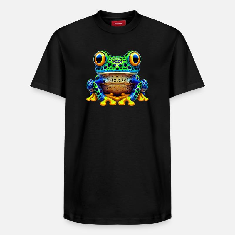 Frosch - Relaxed Unisex Supima Cotton T-Shirt – von SPREAD - Schwarz