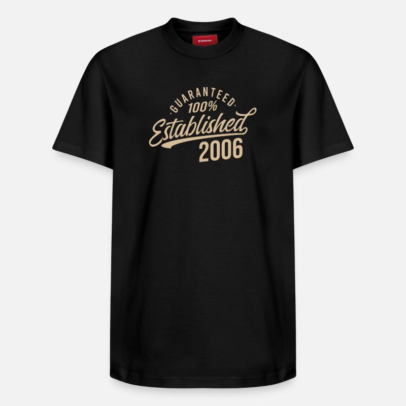 100% Established in 2006 - Relaxed Unisex Supima Cotton T-Shirt – von SPREAD - Schwarz